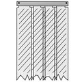 Allpoints Kason® - 401Sa6043184 Strip Curtain, 31 X 84 322181